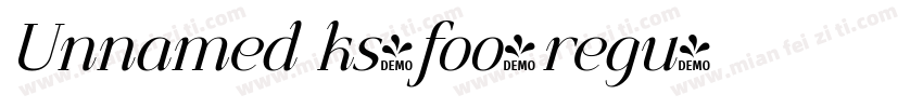 Unnamed ks-foo-regu字体转换